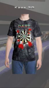 Kaos 3D 3 Dimensi Dart Premium Bangkok Thailand
