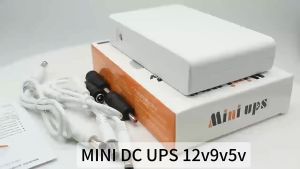 V380 PRO x AVIDUS 10400mAh Mini UPS Battery Backup for WiFi Router Modem and CCTV Security Camera UPS 5V 9V 12V 2A Three Voltage Outputs Monitoring Power Outage Endurance Built-in Battery UPS For System IP Camera