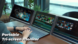 【SG Local Warehouse】VFLOW 14"/15.6"/18.5Inch Dual Screen Extender Portable Monitor ,Optimized for MacBook IPS Triple Monitor for 14-16" Laptops with USB-C Port for Windows/All Macbook air/Macbook pro/Switch/PS5