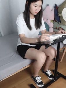 Lift Sofa Side Table with Wheel Foldable Laptop Table Bedside Table Movable Bed Computer Table Lazy Table Lifting Table Reading Desk Working Table