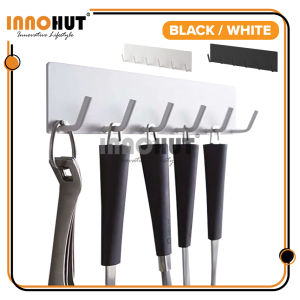 Innohut Magnetic Hanging Hook Drilless Wall Mounted Hanging Hook 磁吸式挂钩 免钻孔挂钩 Towel Hanging Rack Rak Tuala Kitchen Rack