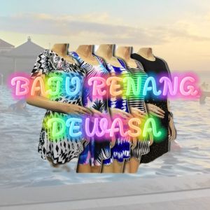 Baju Renang Rok Remaja dan Dewasa dengan Busa Cup Dada (40-70 Kg)