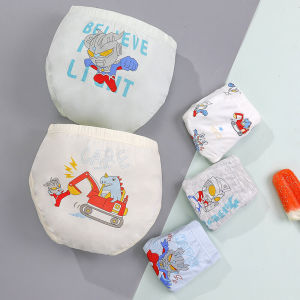 Boys Triangle Underwear Modal Breathable Thin Shorts Summer Cartoon Dinosaur Childrens Innerwear Comfortable Sweat Absorbent