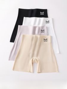 MiiOW | Quần an toàn Ice Silk cạp cao không để lộ quần đùi cạp cao quần lót liền mạch cho nữ mùa hè 2025 quần lót liền mạch