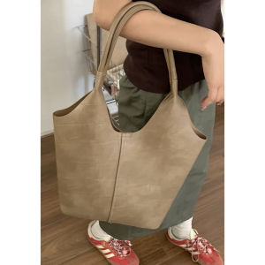 South Korea Large Capacity Handbags Womens Summer 2024 New Arrival Tide Retro Tote Bag Easiest for Match Shoulder Underarm Bag
