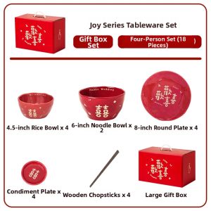 XIAOHUANGLU | High-end Wedding Gift Tableware Set