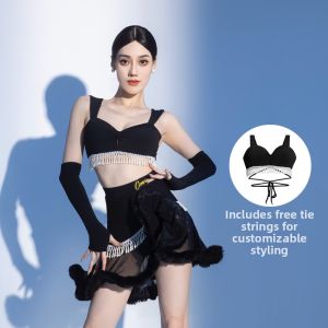 conny | Dance Costume for Performance Net with Beads and Corset