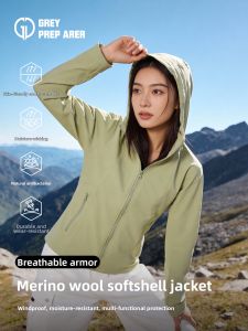 Windproof Waterproof Outdoor Womens Softshell Jacket