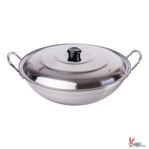 Jiaxun | Stainless Steel Non-magnetic Double-handle Wok