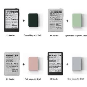 XTEINK | XTEINK Official Accessories Magnetic Protective Shell with X3 International Version Reader 2pcs Set girls Gifts