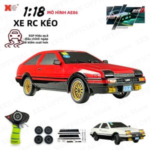 Xe Điều Khiển Từ Xa AE86 Tỷ Lệ 1/18 Điều Khiển 2.4G Tốc Độ 15km/h Hệ Thống Dẫn Động 4 Bánh Đèn LED Con Quay Hồi Chuyển ESP Đồ Chơi Đua Xe Drift Dành Cho Bé Trai Quà Tặng Sẵn Sàng Sử Dụng