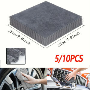 5/10Pcs Microfiber Towels Car Wash Drying Cloth Towel Household Cleaning Cloths Auto Detailing Polishing Cloth Home Clean Tools