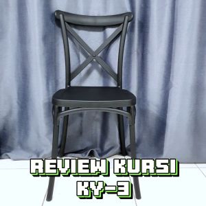 KY-3 Kursi Plastik Kursi Makan Kursi Kerja Kursi Belajar Kokoh Kuat Desain Vintage Retro KREASI RUMAH