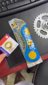 ĐÙI XE ĐẠP VUÔNG MẠ Bộ đùi đĩa vuông xe đạp 32 răng - cho xe đạp mini - xe đạp thường