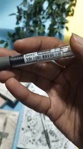 BaoKe Gel Pen 0.5mm Retractable 0.5mm/0.7mm/1.0mm Black SATUAN Pulpen Murah
