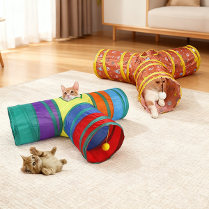 Pet Rainbow Tunnel Hide And Seek Training Indoor And Outdoor Play Toys Puppy And Kitten Toys Puzzle Exercise Foldable