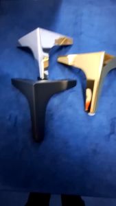 4Pcs Solid Steel Triple legged Sofa Leg Metal Furniture Leg for Cabinet TV Stand Sofa Light Luxury Furniture Support Feet