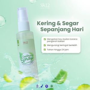 SR12 deodorant Spray 60ml atau deodoran 100% herbal cegah bau ketiak