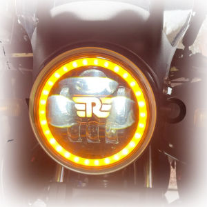7 inch Motorcycle Led Headlight Hi/Low Beam Turn Signal Lamp DRL Moto Light For Royal Enfield Himalayan Motorcycle Headlamp.