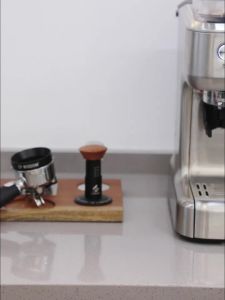 CF WISDOM Coffee Knock Box Espresso Grounds Bin Durable Anti-Slip Coffee Waste Container for Home Barista Commercial Cafe Use