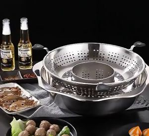 กระทะชาบู 30 CM หม้อชาบู หม้อต้ม หม้อสุกี้ หม้อชาบูแยกน้ำ