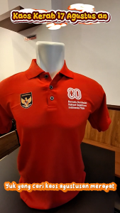 Baju Kaos Kerah HUT RI 79 Kaos 17 Agustus Type 3