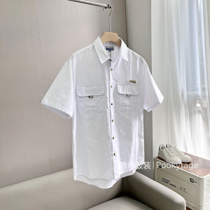 North America Fishing Series! Lightweight Quick Dry Sun Protection Spring Summer Mens Outdoor Fishing Short Sleeve Shirt