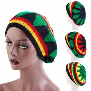 Jamaica Reggae Bob Rasta Style Beanie Hats Cappello Hip Hop Cap Mens Winter Hats Female Red Yellow Green Black Womens Knit Cap
