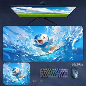 Potdemiel | Tấm Lót Chuột Bàn Phím Chơi Game Cỡ Lớn HD Với Hình Ảnh Hoạt Hình Pikachu Dễ Thương Chống Trượt Chống Bám Bẩn Chất Liệu Cao Su Dành Cho Game Thủ