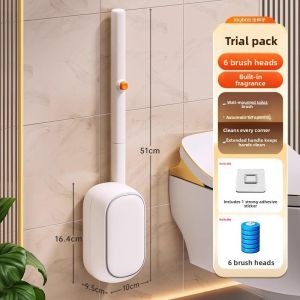 MONLEYTA | German Toilet Brush No Dead Angle Household Wall Mounted Bathroom Disposable Cleaning Brush 2025 New Model Plastic Material