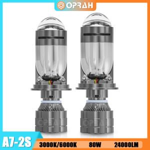 ✅Oprah 2 หลอดไฟหน้ารถยนต์ LED รุ่น A7 series laser ล่าสุด มีประกัน มินิโปรเจคเตอร์แบบมีไฟเลเซอร์ในตัว บัลลาสในตัว ไม่ต้องผ่าฝาครอบ กันน้ำกันฝุ่น LHD RHD