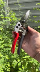 เครื่องมือทำสวน (PS-RD) กรรไกรตัดแต่งกิ่งไม้ใหญ่ กรรไกรทำจากเหล็ก SK5 ด้ามเทาแดง Pruning Shears