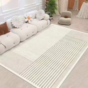 New Italian Retro Living Room Rug No Wash No Fuss Wipeable Thick Sofa Mat Anti-Slip and Dustproof