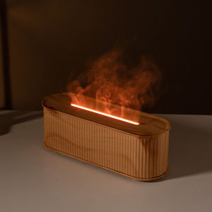 Flame Aroma Diffuser with 7 Color Night Light 3 Timers Air Humidifier Essential Oil Diffuser for Home Christmas Decorations