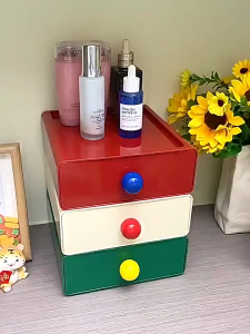 กล่องลิ้นชักเก็บของ กล่องจัดระเบียบ เก็บเครื่องเขียน ลิ้นชักอเนกประสงค์ กล่องเก็บของมินิมอล