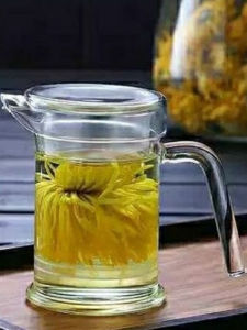 Heat Resistant Glass Tea Pot with Inner Liner for Brewing Red And Green Tea Snow Chrysanthemum Cup Chinese Style Handmade Tea Set