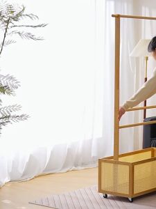 Clothes Rack Rak Baju With Hook Hanger Wardrobe Cabinet Almari Baju 80/90CMClothes Hanger Rack Hanger Stand Mantel Penyangkut 衣帽架