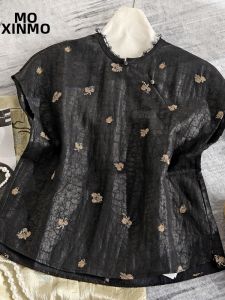 Fashionable Cultural Silk T-Shirt