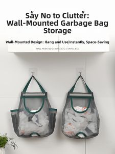 TEKANAI | Hanging Large Capacity Plastic Bag Organizer Storage Box