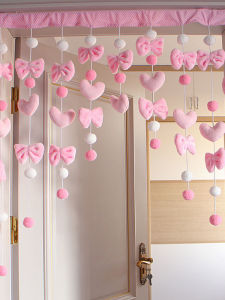 Curtain Cửa Phòng Ngủ Dễ Thương Có Nơ Bướm Tách Biệt Không Cần Khoan Trang Trí Phòng Trẻ Em Trang Trí Cửa Sổ Bay