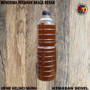 PUPUK URINE KELINCI MURNI 1 LITER / Pupuk Cair Organik Tanpa Campuran/ Murni Poc Urine kelinci Kemasan 1 liter /Pupuk Organik /Pupuk Daun bunga Dan Buah /porang /Talas beneng padi /Pupuk Tanaman /Pupuk Tanaman Hias /Kotoran kelinci/Pupuk sayuran/Tanaman