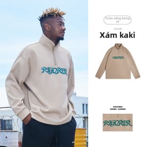 Rigorer | Áo Hoodie Dày Tay Dài Phong Cách Mỹ