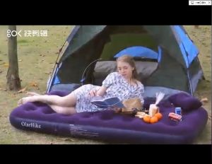 ที่นอนเป่าลม ที่นอนปิคนิค ที่นอนพกพา ที่นอนเป่าลมแบบเตียงเดี่ยว 191*73*22ซม Inflatable Single Air Bed Mat