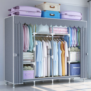 Sturdy Easy-to-Assemble Zippered Cloth Wardrobe