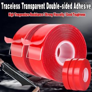 【🔥ร้อนเทปนาโนกาวสองหน้าใส3M ไม่ทำเครื่องหมายกาวแข็งแรงสติ๊กเกอร์ติดถาวรอเนกประสงค์กันน้ำสำหรับพรมที่จับแปรงสีฟันเทศกาลฤดูใบไม้ผลิคู่ (มีในสต็อก)