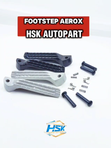 FOOTSTEP \ PIJAKAN KAKI UNTUK MOTOR AEROX DAN LEXI READY 2 WARNA HIGH QUALITY PREMIUM BAHAN ALUMUNIUM PADAT
