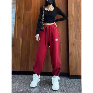 High Waist Slimming and Fashionable K-style Western Style Sports Pants Female Autumn Stylish Niche Style Hip Hop Style Trendy Casual Pants