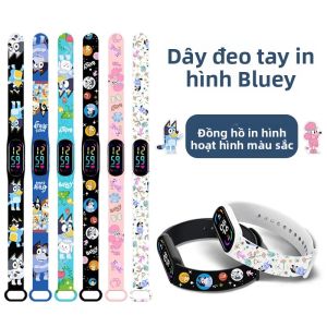 Đồng Hồ Màn Hình Cảm Ứng Bluey Bingo Dành Cho Trẻ Em In Màu Sắc Chống Nước Dây Đeo Điện Tử Thời Trang Đồng Hồ Thông Minh Dành Cho Trẻ Em Quà Tặng