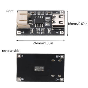 TP4056 3.7V Lithium Battery Charging Module With Type-C Input Overcharge Over Discharge Dual Protection For Portable Electronics
