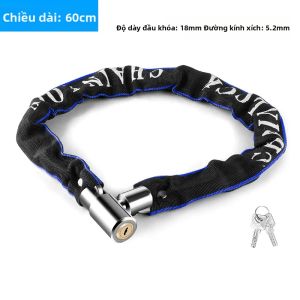 Khóa Xích Xe Đạp Leo Núi Kim Loại Xunting 60CM Nhẹ An Toàn Cao Chống Trộm Có Đèn